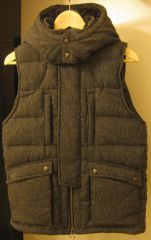 W H Hooded Down Vest