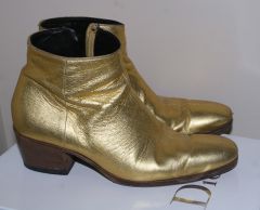 Gold Dior boots