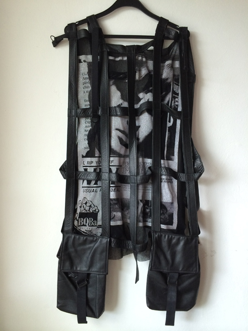 EXCELLENT CONDITION RAF SIMONS SS2003 MILITARY LEATHER HARNESS FOR SALE SIZE OS