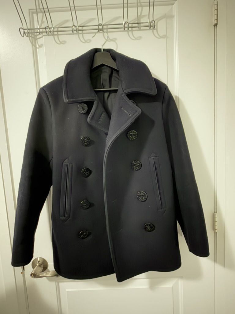 Buzz Rickson Navy Pea Coat - Size 36